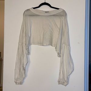 Out From Under Cropped Long Sleeve Tee